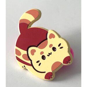 Cute Cat Kitten Enamel Pin By Catmint & Zandra Desert Cake